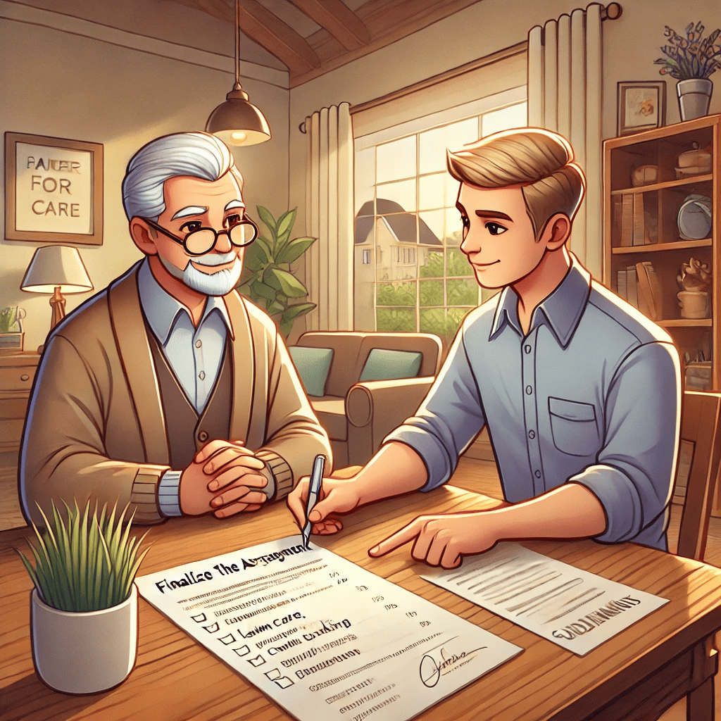 LiveIn Helper Sign Agreement with the Host