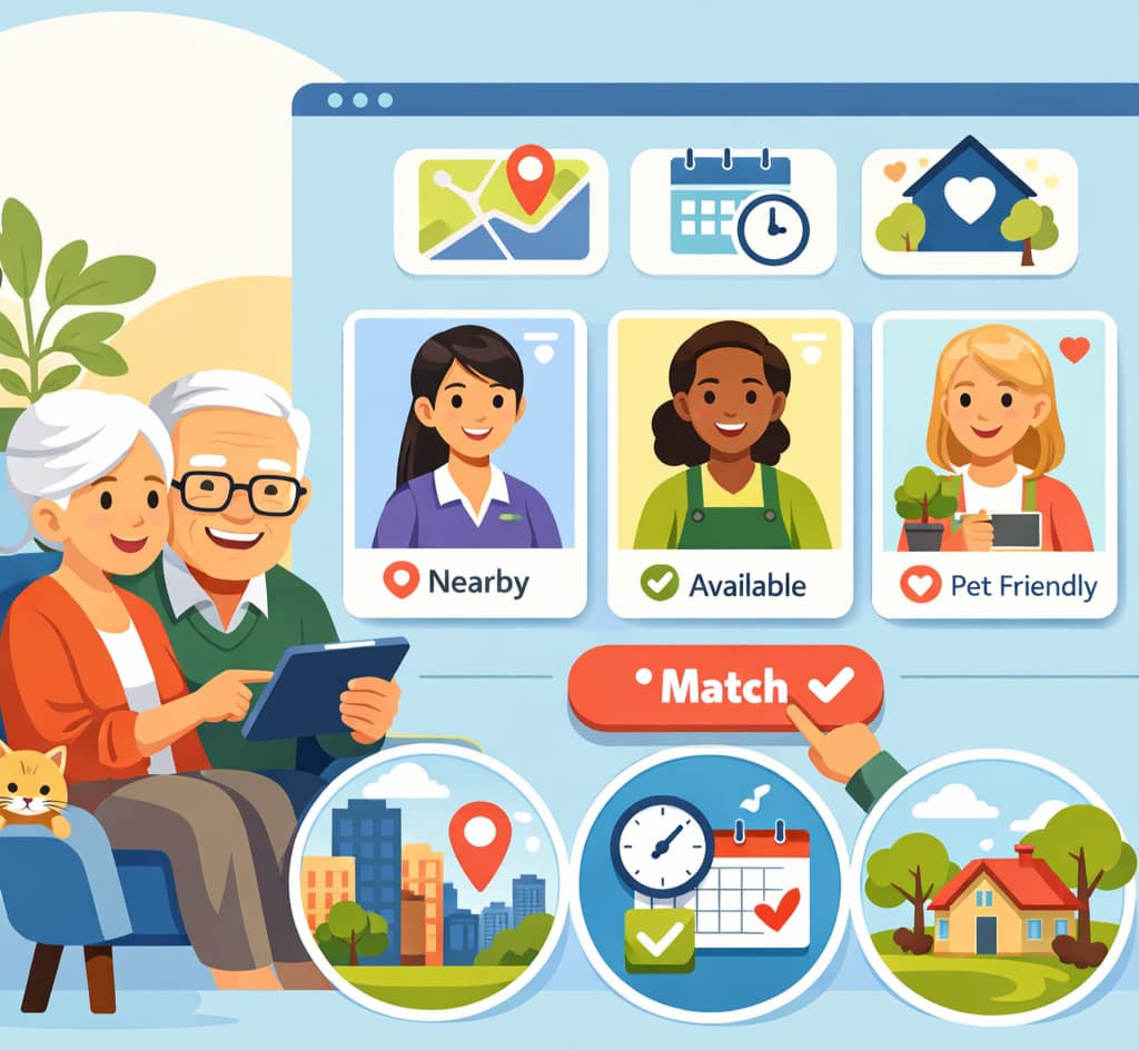Live-in Helper Browse and Match for Senior Elders
