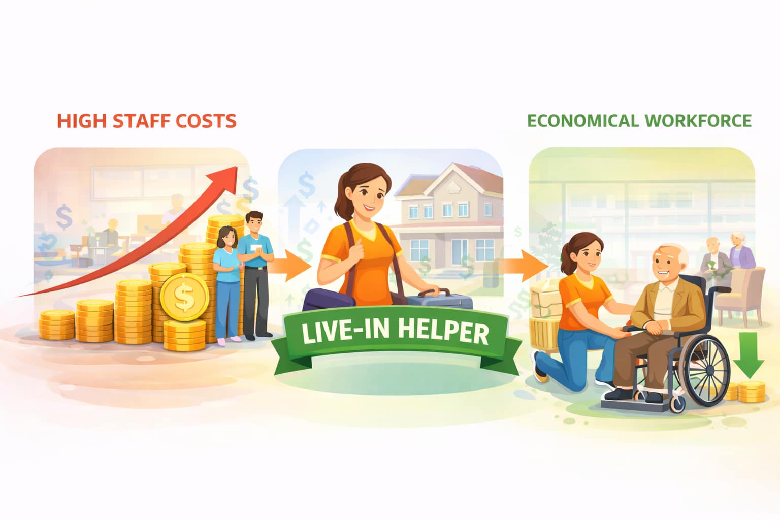 Higher Staff Cost at Senior Living Nursing Home